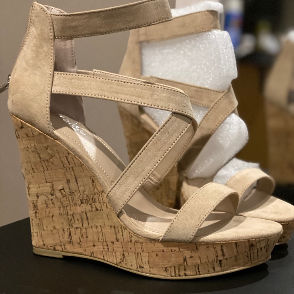 Wedge sandal heels